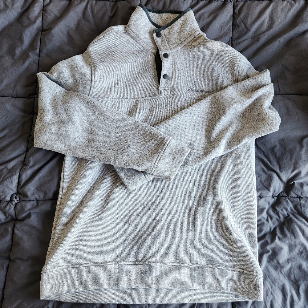 Men's L Eddie Bauer Radiator Fleece Quarter Zip Pullover